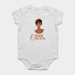 Black Queen, Black Woman, African American Woman Baby Bodysuit
